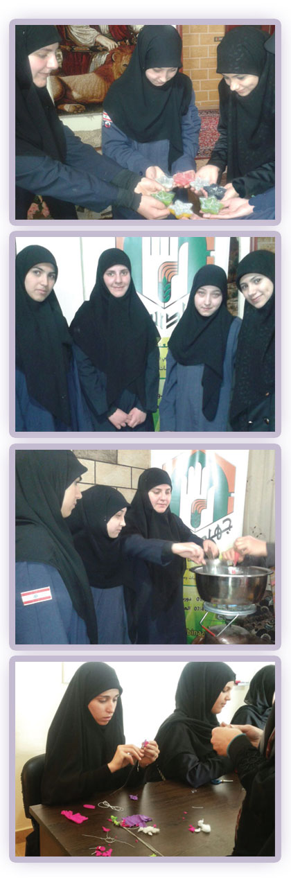 ورشة صب شمع