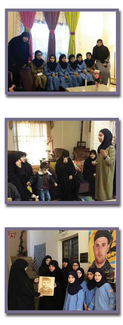 زيارة عوائل الشهداء في يوم ولادة السيدة زينب 